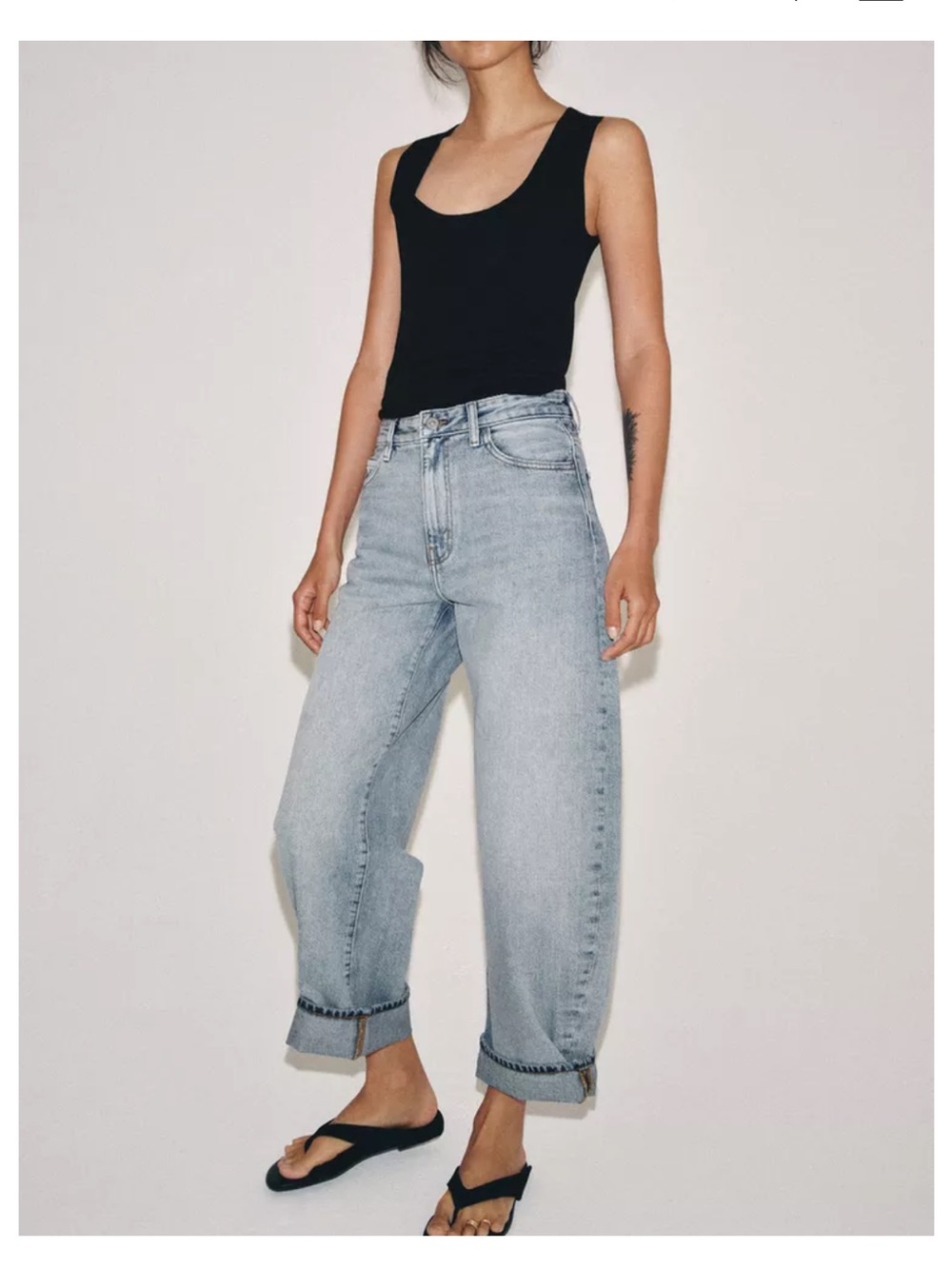 Zara Balloon Light Wash Jean